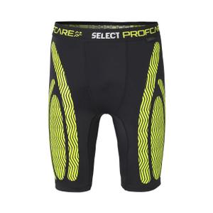 short-de-compression-select-6407-noir-vert-fluo