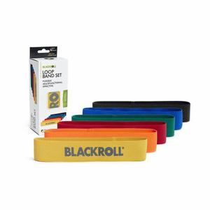 spor-a002255-ensemble-de-6-elastique-de-resistance-blackroll-yellow-orange-red-green-blue-black-tu