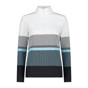 33l0956-37zp-polaire-softech-demi-zip-femme-cmp-bianco-nero-anice
