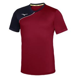p2ea763066-t-shirt-mizuno-team-trad-shukyu-bordeaux-bleu-marine
