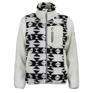 arthur-qi-ecru-polaire-zippe-poche-poitrine-femme-peak-mountain-sherpa-350g-ecru