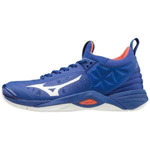 chaussures-mizuno-wave-momentum-bleu-blanc-rouge