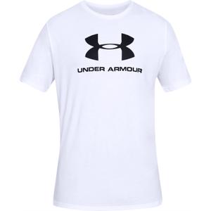1329590-100-t-shirt-under-armour-sportstyle-logo-blanc-noir