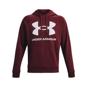 1357093-690-sweatshirt-a-capuche-grand-logo-under-armour-rival-chestnut-red-blanc