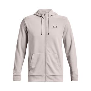 1373357-592-sweatshirt-a-capuche-zippe-under-armour-fleece-gris-pewter