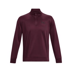 1373358-600-haut-d-entrainement-1-4-zip-under-armour-bordeaux-noir