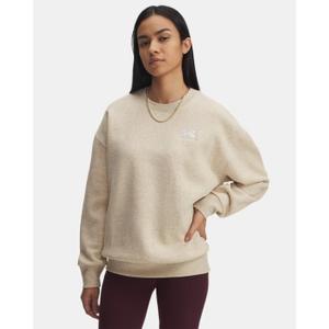 1379475-305-sweatshirt-oversize-femme-under-armour-icon-fleece-city-khaki-light-heather