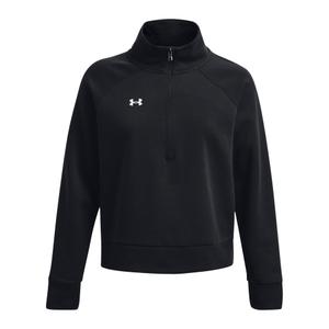 1379492-001-sweatshirt-1-2-zip-molleton-femme-under-armour-rival-noir-blanc