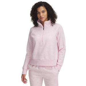 1379492-647-polaire-demi-zip-femme-under-armour-rival-prime-pink-blanc