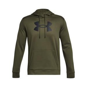 1379743-390-sweatshirt-a-capuche-under-armour-fleece-big-logo-hd-vert-marine-noir