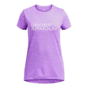 1386858-525-t-shirt-fille-under-armour-tech-tm-twist-wordmark-salt-purple